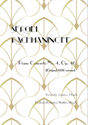 Rachmaninoff: Piano Concerto No. 4 (original 1926 ed.) for 2